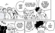 Tomiyama handing out par-cooked skewers (Image via Kodansha)